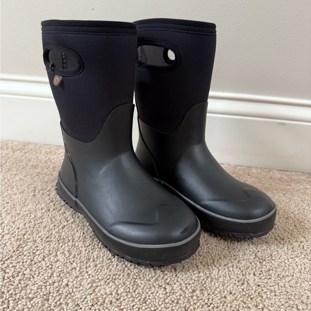 Bogs Kids' Black Waterproof Boots